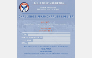 CHALLENGE CARITATIF  JEAN-CHARLES LOLLIER 