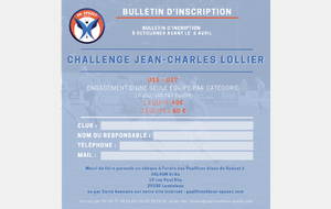 CHALLENGE CARITATIF  JEAN-CHARLES LOLLIER 