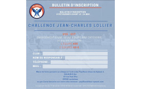 CHALLENGE JEAN-CHARLES LOLLIER INSCRIPTION 1 EQUIPE